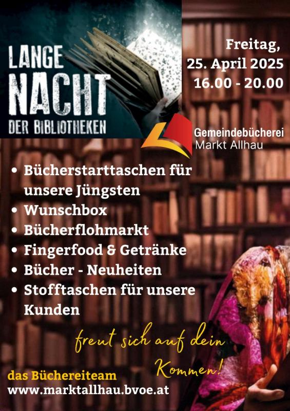 Plakat Lange Nacht der Bibliotheken