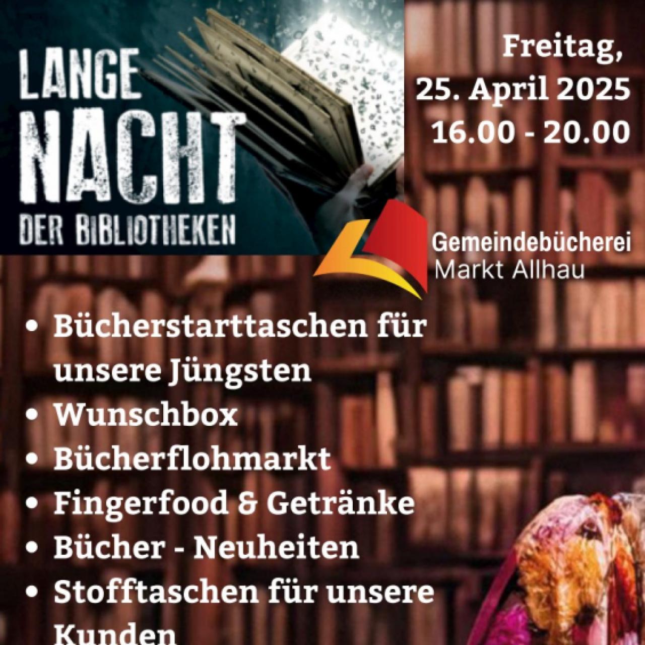 Plakat Lange Nacht der Bibliotheken